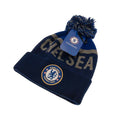 Blue-Grey - Back - Chelsea FC Official Adults Unisex TX Ski Hat