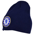 Navy - Back - Chelsea FC Official Adults Unisex Knitted Hat