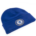 Royal Blue - Back - Chelsea FC Official Adults Unisex Turn Up Knitted Hat