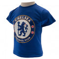 Blue-White - Back - Chelsea FC Childrens-Kids T Shirt And Short Set