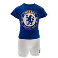 Blue-White - Lifestyle - Chelsea FC Childrens-Kids T Shirt And Short Set