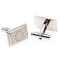 Silver - Front - Chelsea FC Stainless Steel Cufflinks