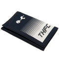 Black-White - Front - Tottenham Hotspur FC Touch Fastening Fade Design Nylon Wallet