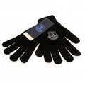 Black - Side - Everton FC Children-Kids Knitted Gloves