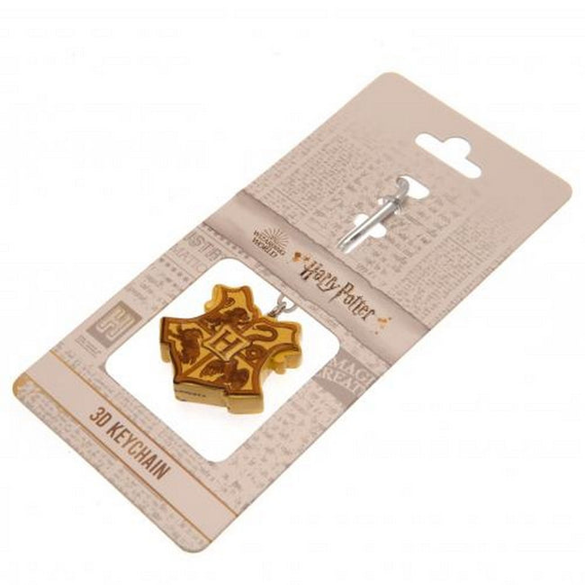 Gold - Back - Harry Potter Hogwarts 3D Keyring