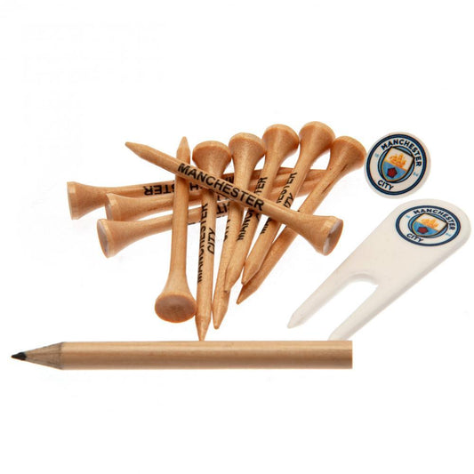 Brown-White - Front - Manchester City FC Golf Gift Set