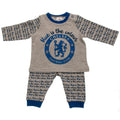 Grey-Blue - Front - Chelsea FC Baby Pyjama Set