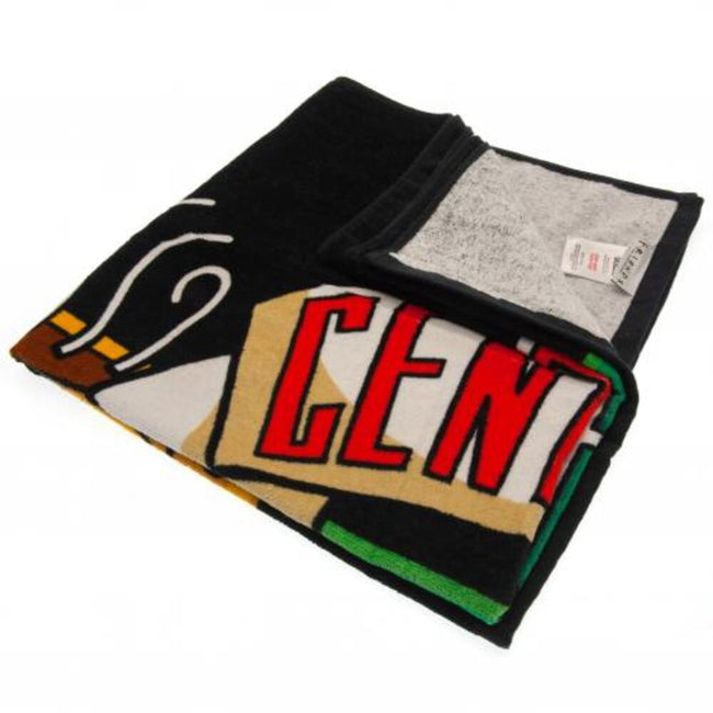 Black-Yellow-Green - Back - Friends Central Perk Beach Towel