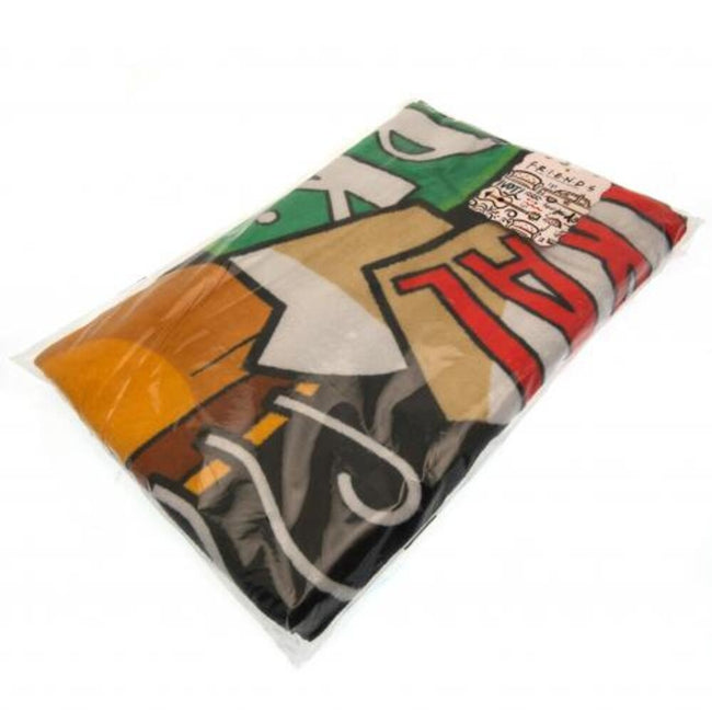 Black-Yellow-Green - Side - Friends Central Perk Beach Towel
