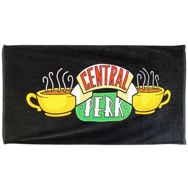 Black-Yellow-Green - Front - Friends Central Perk Beach Towel