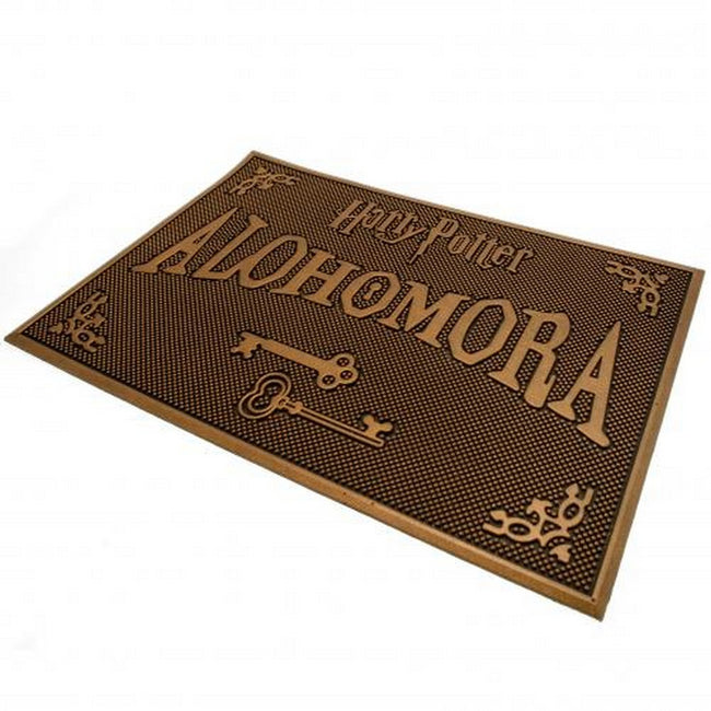 Brown - Back - Harry Potter Alohomora Rubber Door Mat