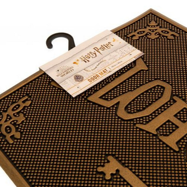 Brown - Side - Harry Potter Alohomora Rubber Door Mat