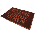 Red - Back - Stranger Things Enter The Upside Down Rubber Door Mat