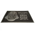 Black-Silver - Back - Star Wars Welcome To The Dark Side Rubber Door Mat