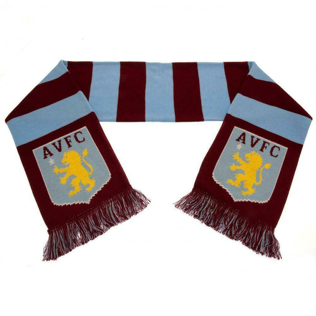 Claret Red-Sky Blue - Back - Aston Villa FC Bar Scarf