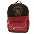 Black-Burgundy-Gold - Front - Harry Potter Hogwarts Backpack