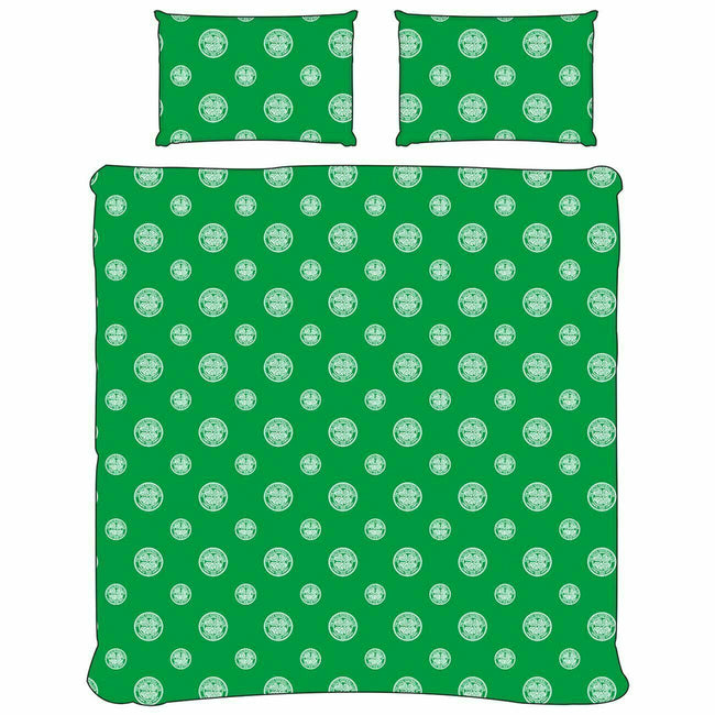 Green - Back - Celtic FC Pulse Duvet Cover Set