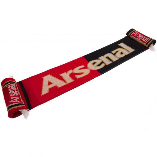 Red-Black - Front - Arsenal FC Two Tone Winter Scarf