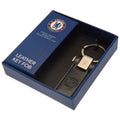 Black-Silver - Side - Chelsea FC Leather Keyring