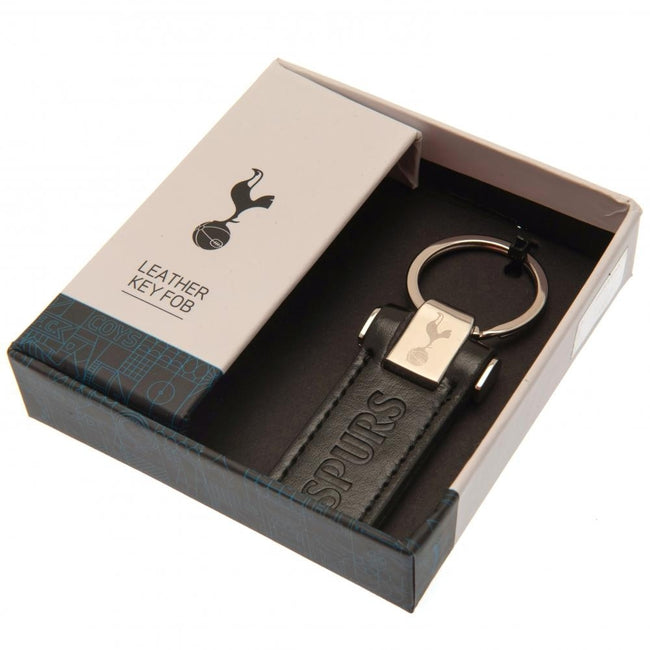 Black-Gold - Side - Tottenham Hotspur FC Leather Keyring