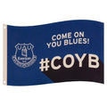 Blue-White - Front - Everton FC Slogan Flag
