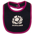Black-Pink-White - Side - Scotland RU Baby Bibs (Pack of 2)