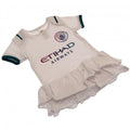 White-Blue - Back - Manchester City FC Baby Frilled Tutu Skirt Bodysuit