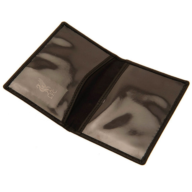 Black - Side - Liverpool FC Season Crest Leather Card Holder