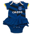Royal Blue-White - Front - Everton FC Baby Crest Tutu Skirt Bodysuit