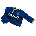 Royal Blue-White - Back - Everton FC Baby Crest Sleepsuit