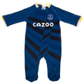 Royal Blue-White - Front - Everton FC Baby Crest Sleepsuit