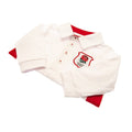 White-Red - Back - England RFU Childrens-Kids Rugby Jersey