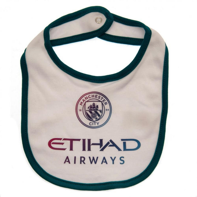 Blue-White - Back - Manchester City FC Baby Bibs (Pack of 2)