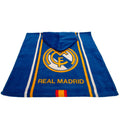 White-Blue-Gold - Back - Real Madrid CF Childrens-Kids Crest Hooded Towel