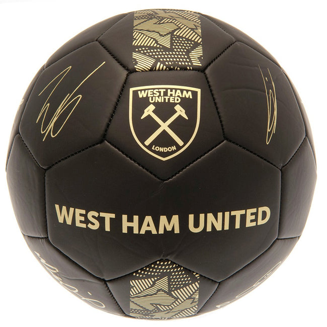 Matt Black-Gold - Front - West Ham United FC Phantom Signature Football