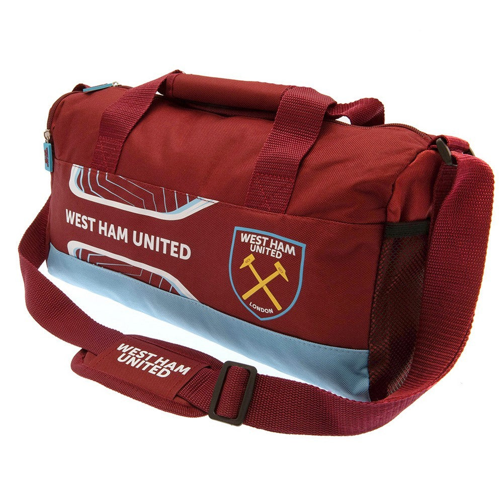Claret Red-Sky Blue-White - Side - West Ham United FC Flash Duffle Bag
