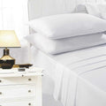 White - Front - K Collection percale Percale Fitted Sheet