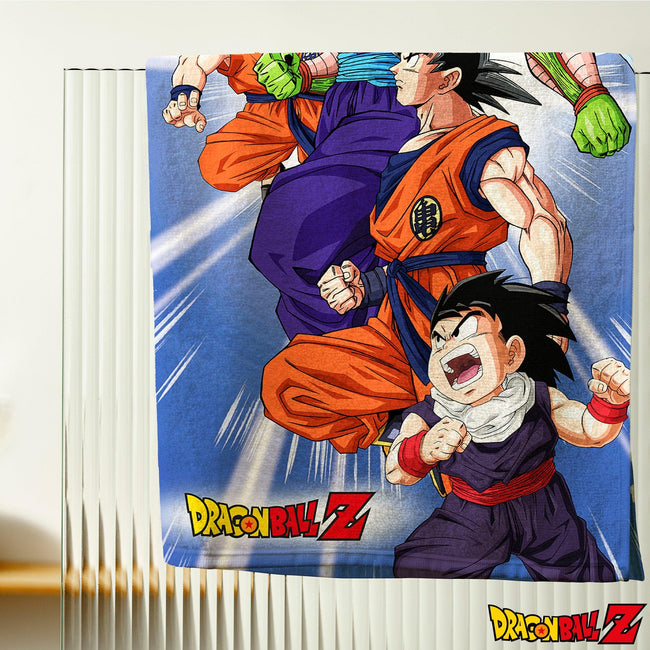 Blue-Multicoloured - Lifestyle - Dragon Ball Z Childrens-Kids Heroes Cotton Towel