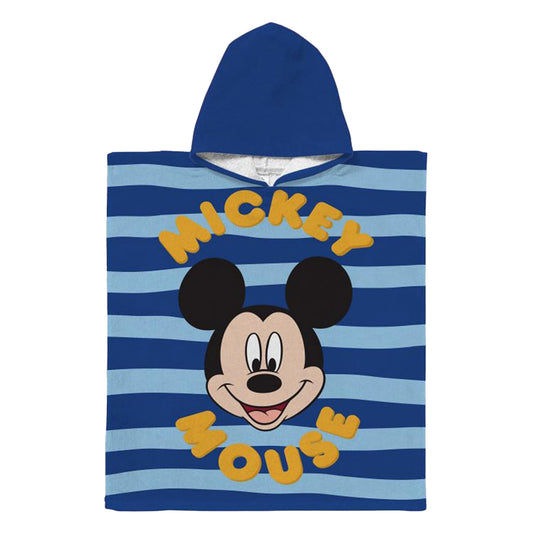 Blue-Yellow - Front - Disney Childrens-Kids Mickey Mouse Hooded Towel