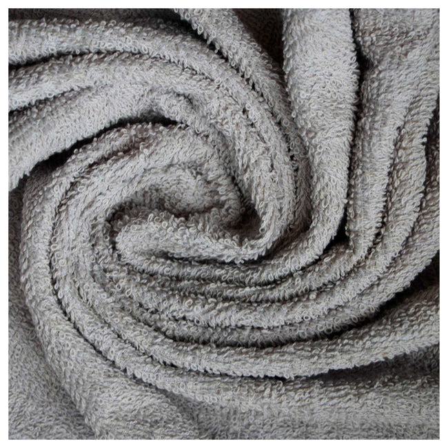 Grey - Side - K Collection Egyptian Cotton Towel Set (Pack of 10)
