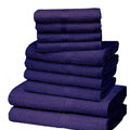 Purple - Front - K Collection Egyptian Cotton Towel Set (Pack of 10)