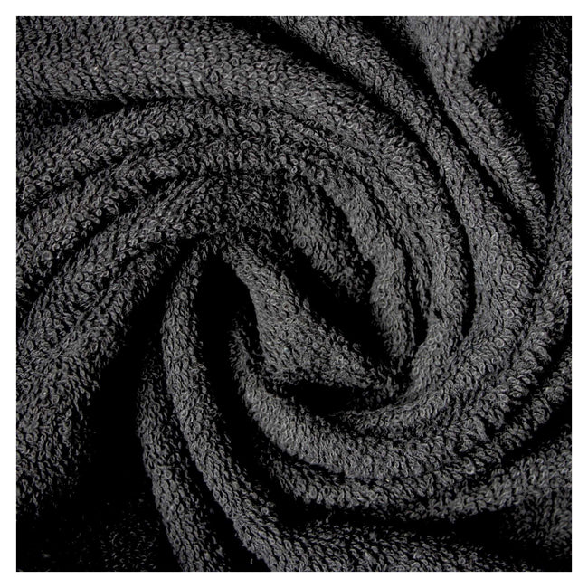 Black - Side - K Collection Egyptian Cotton Towel Set (Pack of 10)