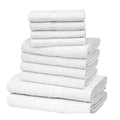 White - Front - K Collection Egyptian Cotton Towel Set (Pack of 10)