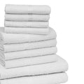 White - Back - K Collection Egyptian Cotton Towel Set (Pack of 10)
