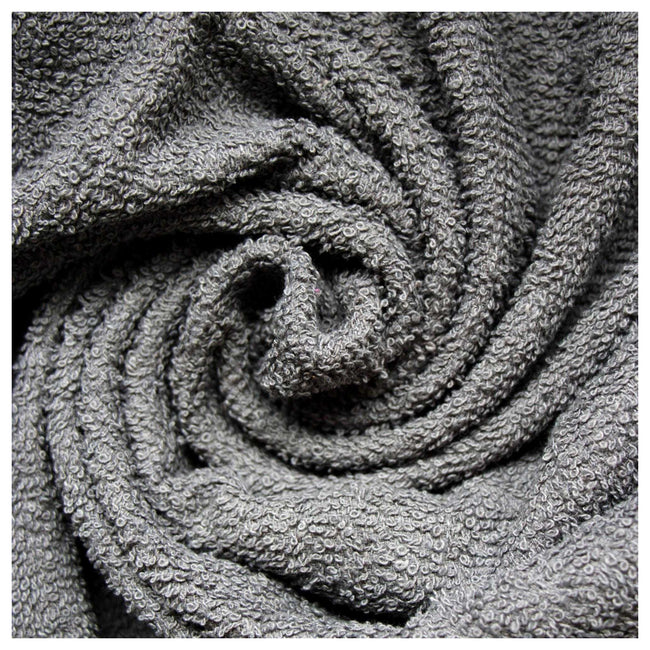 Charcoal - Side - K Collection Egyptian Cotton Towel Set (Pack of 10)