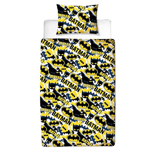 Multicoloured - Front - Batman Camo Reversible Duvet Set