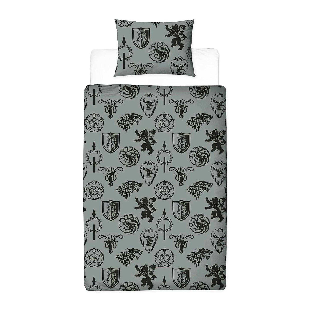 Multicoloured - Back - Game of Thrones House Of The Dragon Reversible Duvet Set