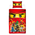 Multicoloured - Front - Lego Ninjago Reversible Duvet Set