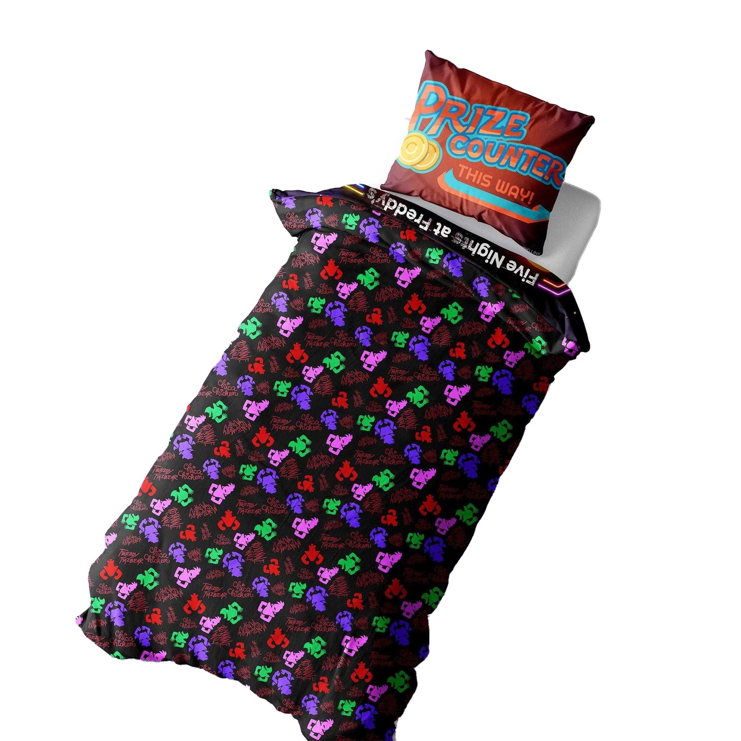 Multicoloured - Back - Five Nights At Freddys Security Breach Reversible Duvet Set