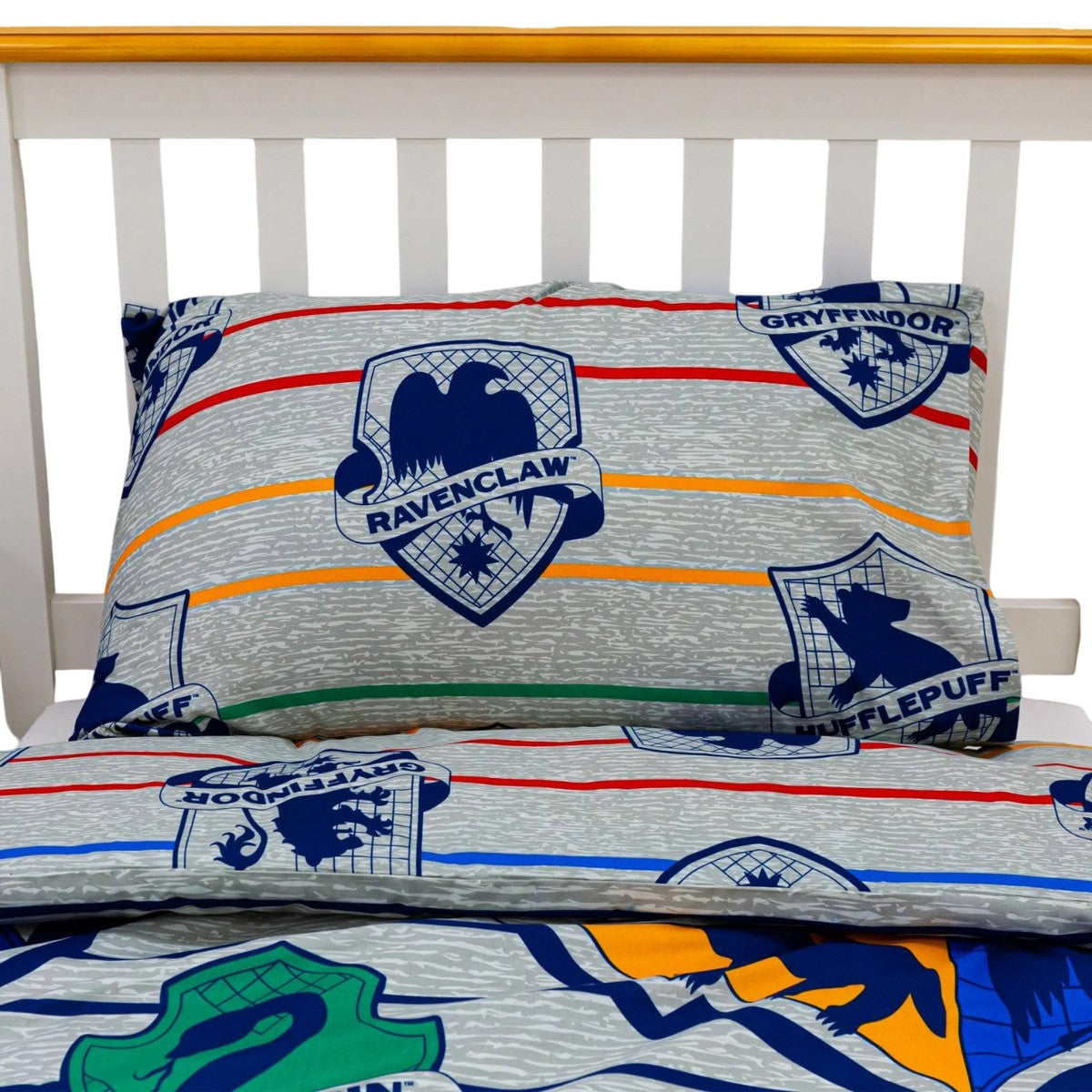 Multicoloured - Close up - Harry Potter Hogwarts Reversible Duvet Set